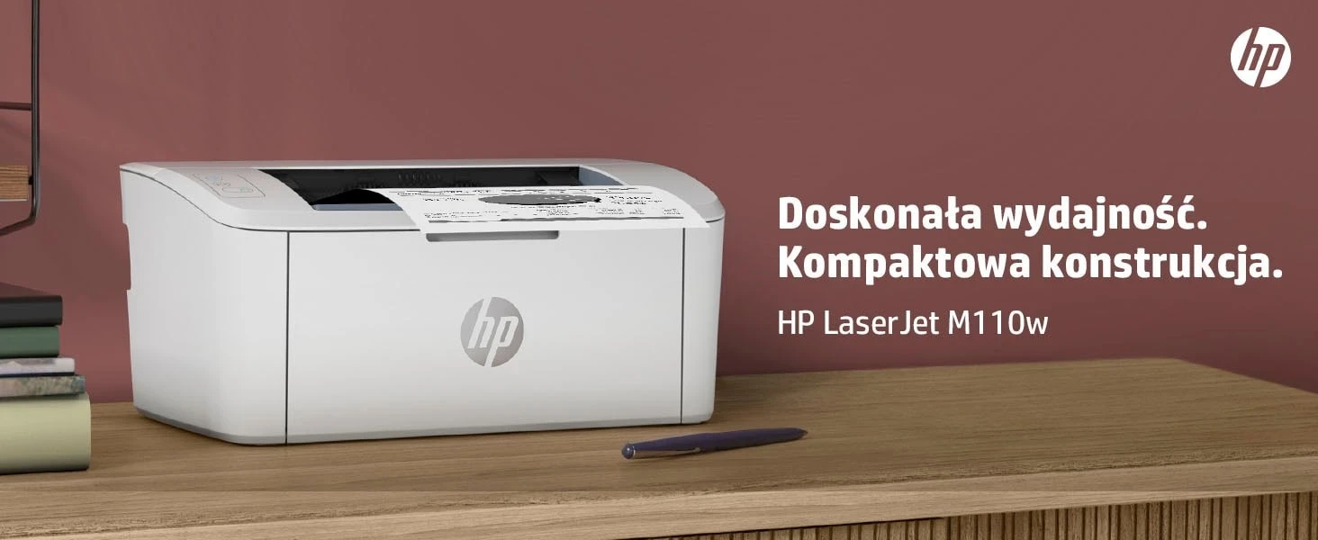 Printer Laser HP LaserJet M110w, për zyrë të vogël, në ngjyrë të bardhë