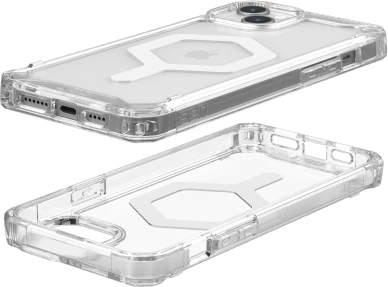 Mbështjellës UAG Plyo MagSafe për iPhone 15 Plus, transparent dhe bardhë
