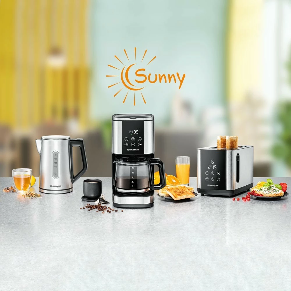 Toster Rommelsbacher TO 850, 2 feta, Touch, LED, 850 W, Ngjyrë e zezë, Inoks