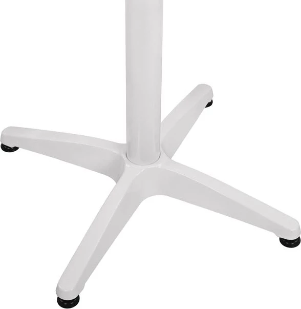 Baza alumini për tavolinë, 4 këmbë, 65x65x70cm me kryq 48x48cm, FH448.02, e bardhë