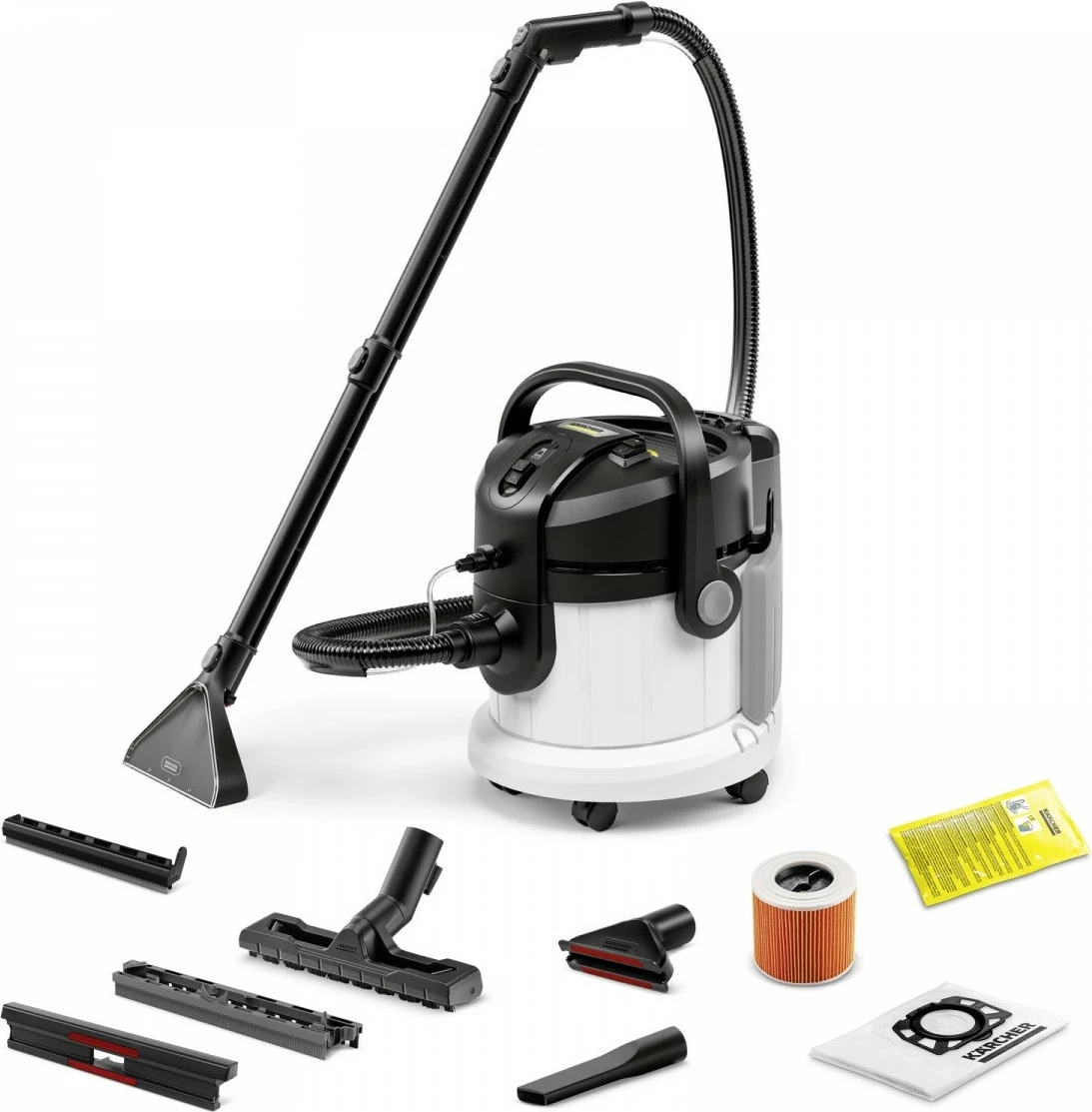Kasë pastrimi Karcher SE 4, 4L, 1000W, e zezë/bardhë, me aksesorë