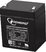 Bateri universale Gembird BAT-12V4.5AH, 12V, 4.5Ah, e zezë