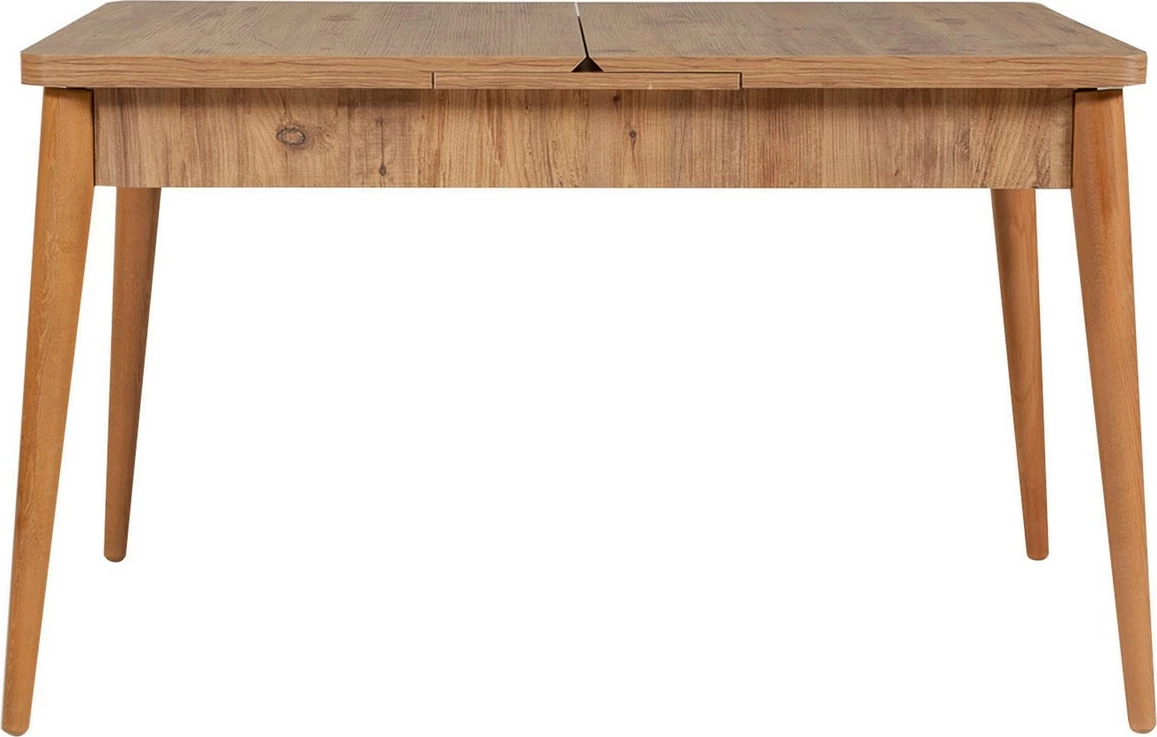 Set tavoline me karrige, konsolë dhe stol, ngjyrë Atlantic Pine, gri, 6 pjesë, Skye Decor, Vina Bench 04 0701