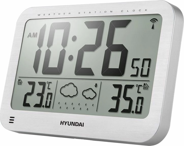 Stacion moti Hyundai WS2331, LCD, sensor pa tela, montim në mur, alarm/ora, steel