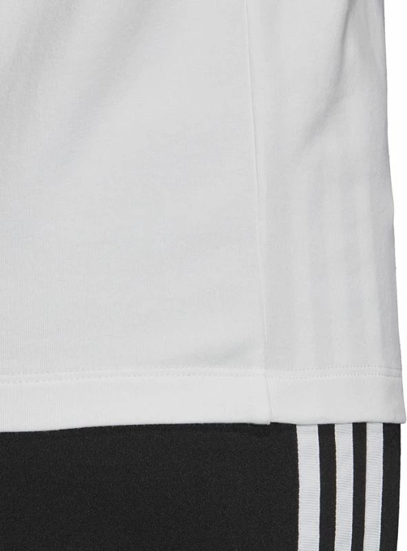 Maicë adidas Trefoil për femra, e bardhë