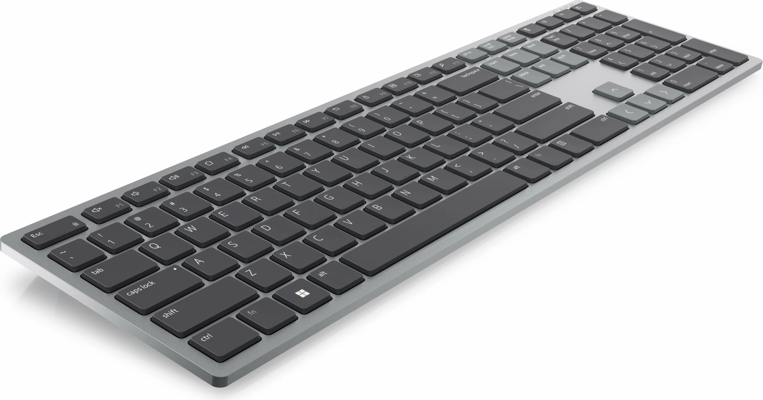 Tastierë DELL KB700, Full-size, Wireless, Bluetooth, QWERTZ, Gri
