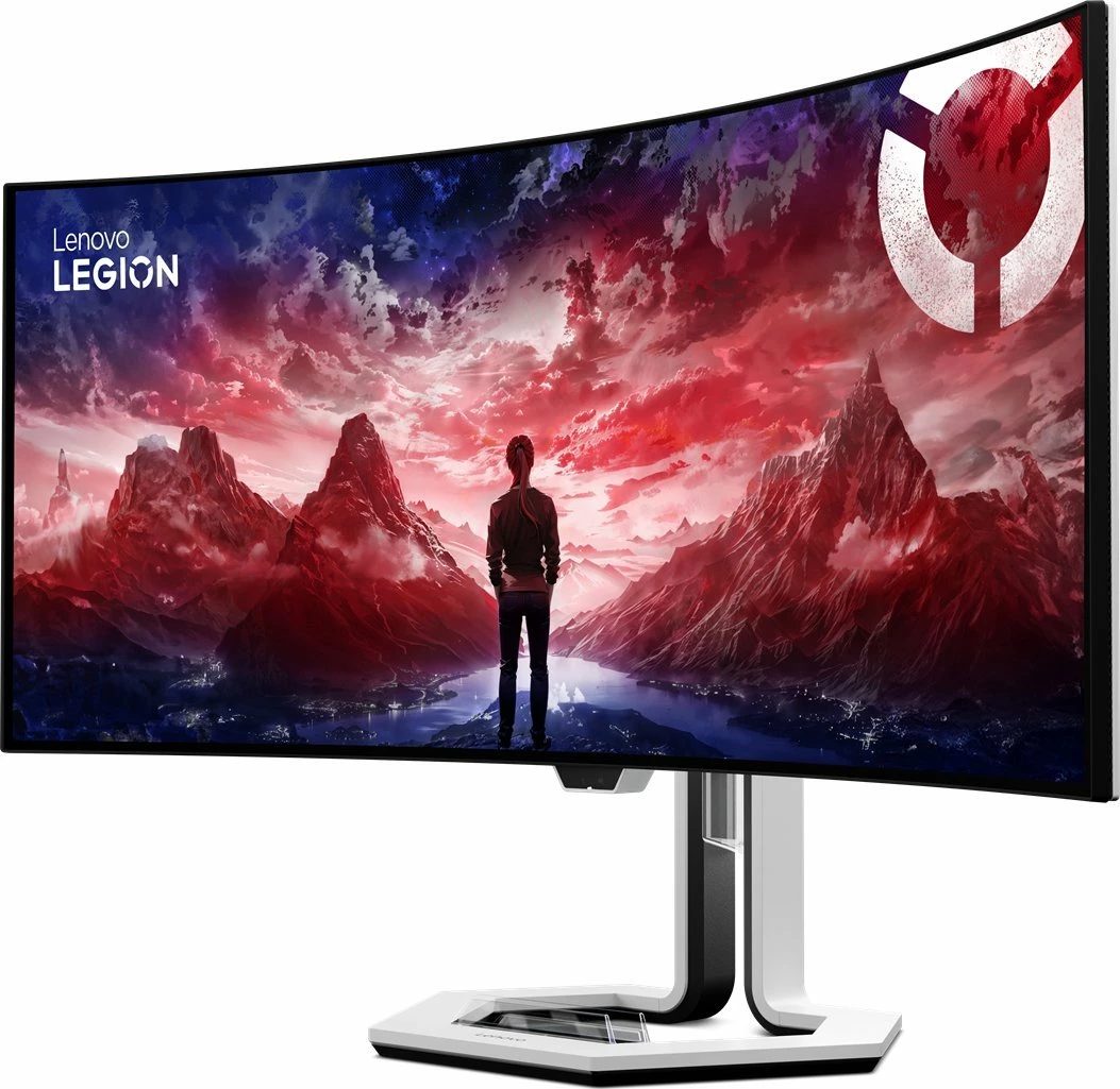 Monitor gaming Lenovo Legion Pro 34WD-10 (67C9UAC1EU) 34" OLED UWQHD 240Hz i lakuar, zi/bardhë