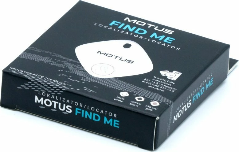 Lokator Motus FindMe, Bluetooth/UWB, 2x bateri CR2032, i bardhë