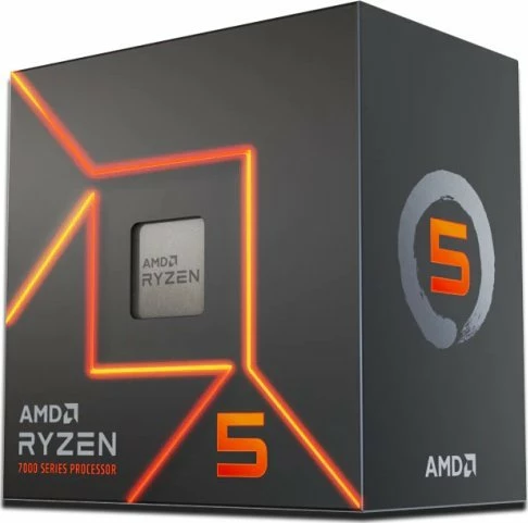 Procesor AMD Ryzen 5 7600 (100-100001015BOX), 6C/12T, 3.8-5.1GHz, 32MB L3, Socket AM5, BOX me ftohës Wraith Stealth