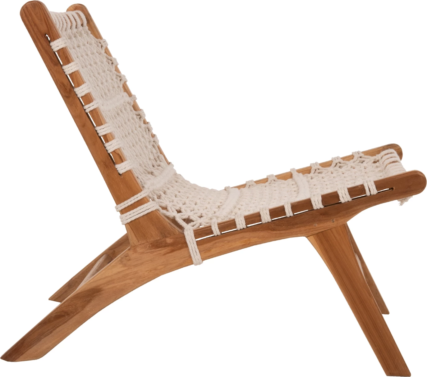 Karrige ANTIB FH9466.01 dru TEAK natyral dhe litar i bardhë 65x78x68Hcm