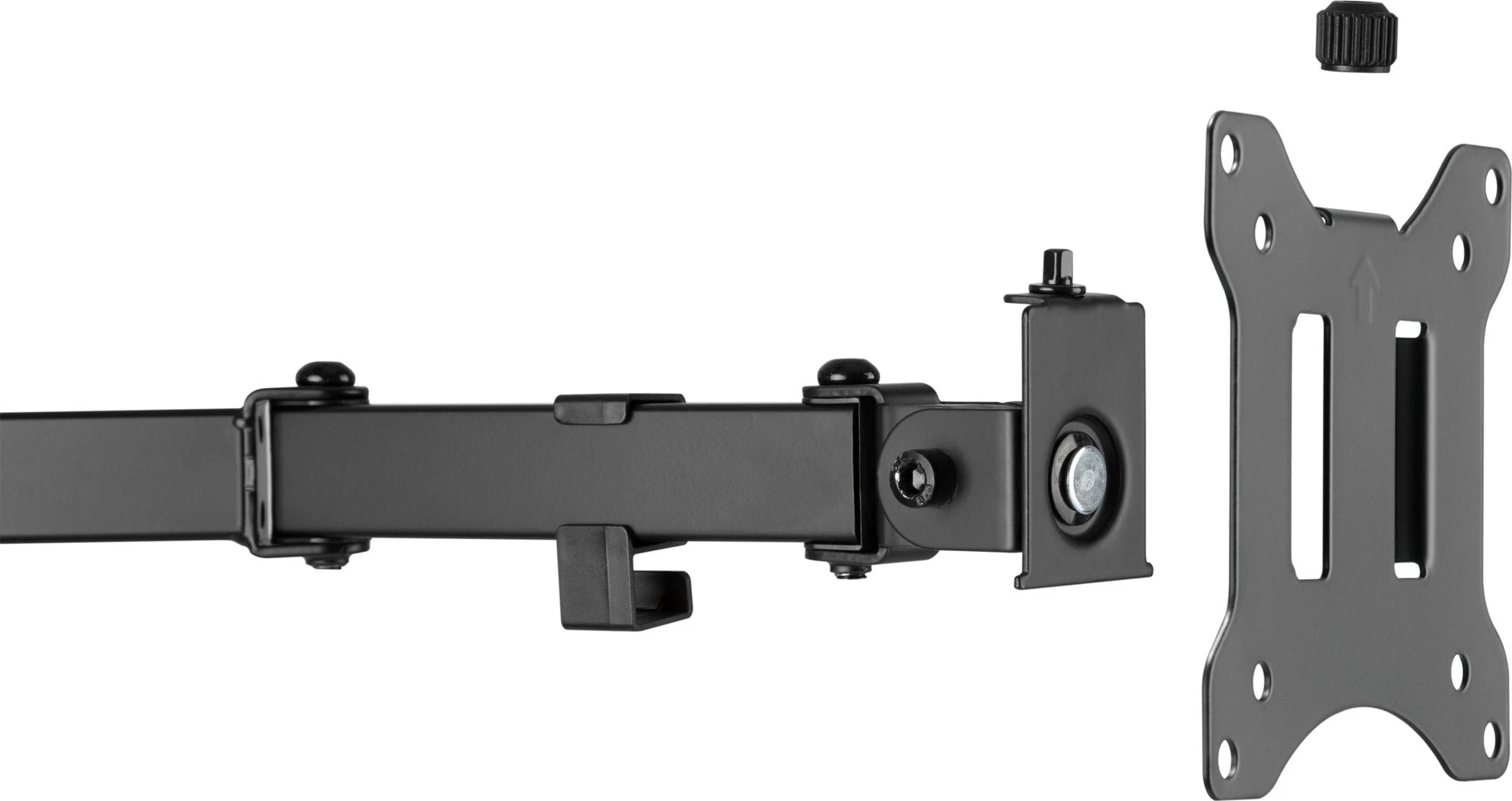 Mbajtës dy monitorësh Digitus universal, 15-32 inç, 8 kg, VESA 75x75/100x100, i zi