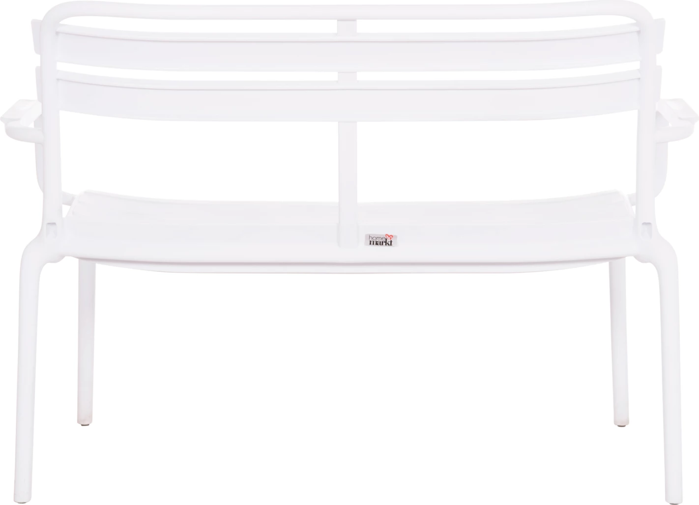 Stol dy vendësh KORVER, polipropilen, i bardhë, FH6332.01, 113x65x76cm