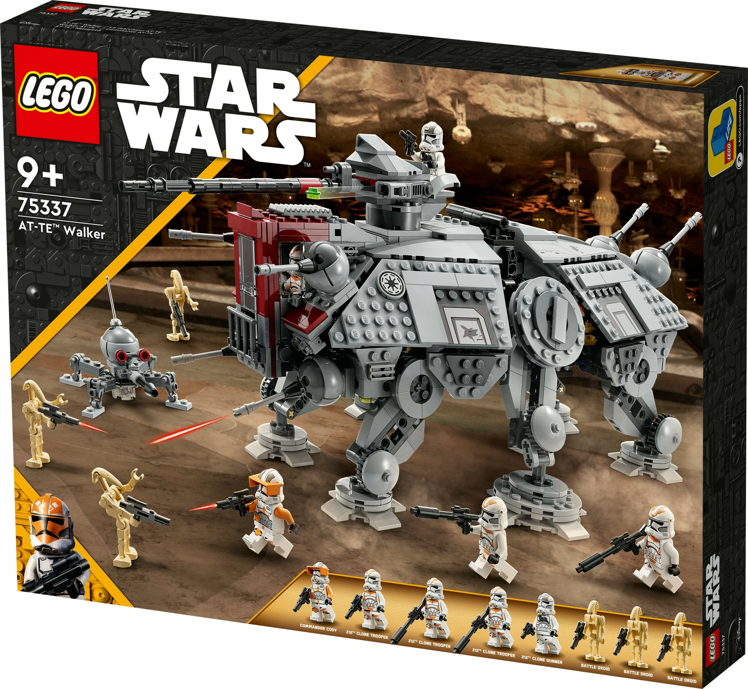 Set ndërtimi LEGO Star Wars AT-TE Walker, 1082 pjesë, Multingjyrësh