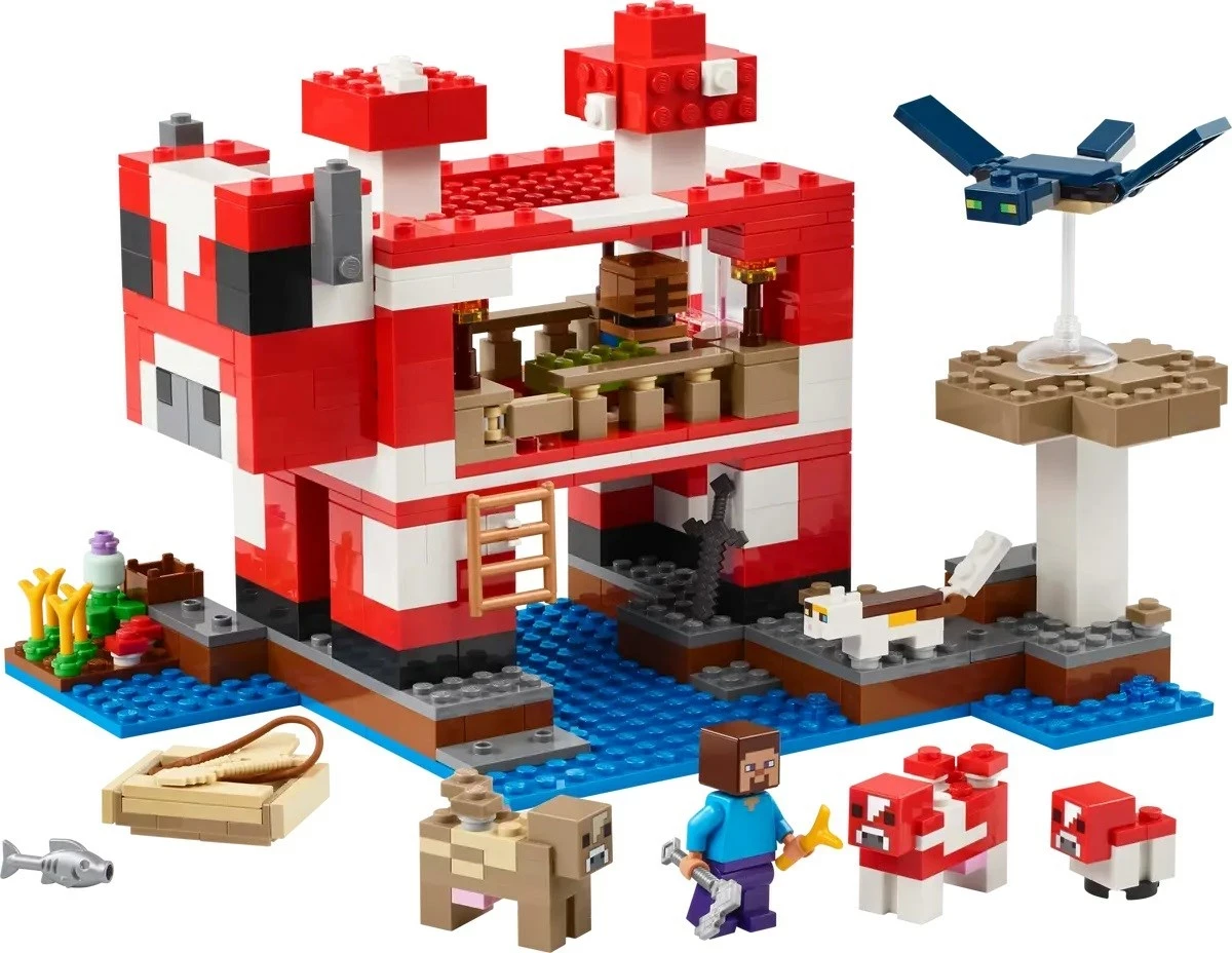 Set LEGO Minecraft 21270 Mooshroom House