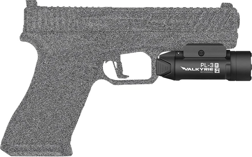 Dritë arme OLIGHT PL-3R Valkyrie, 1500 lumens, e zezë