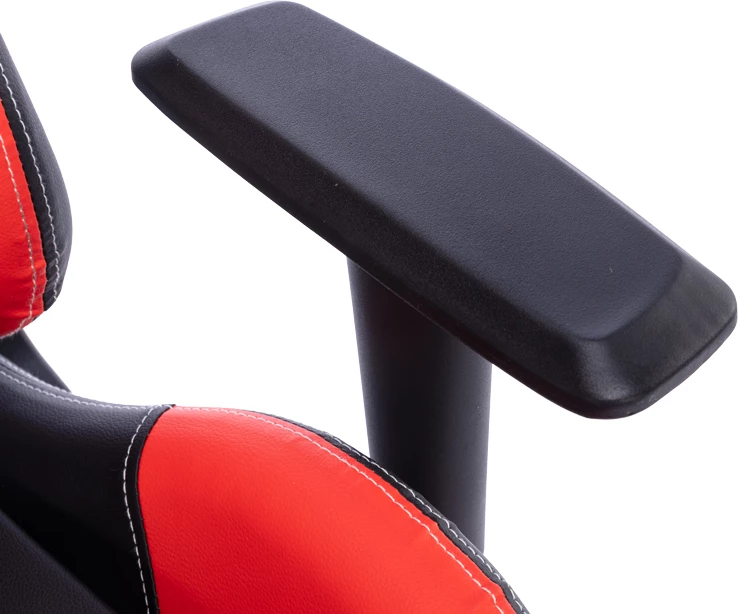 Karrige për lojëra Zeldo, e zezë/e kuqe