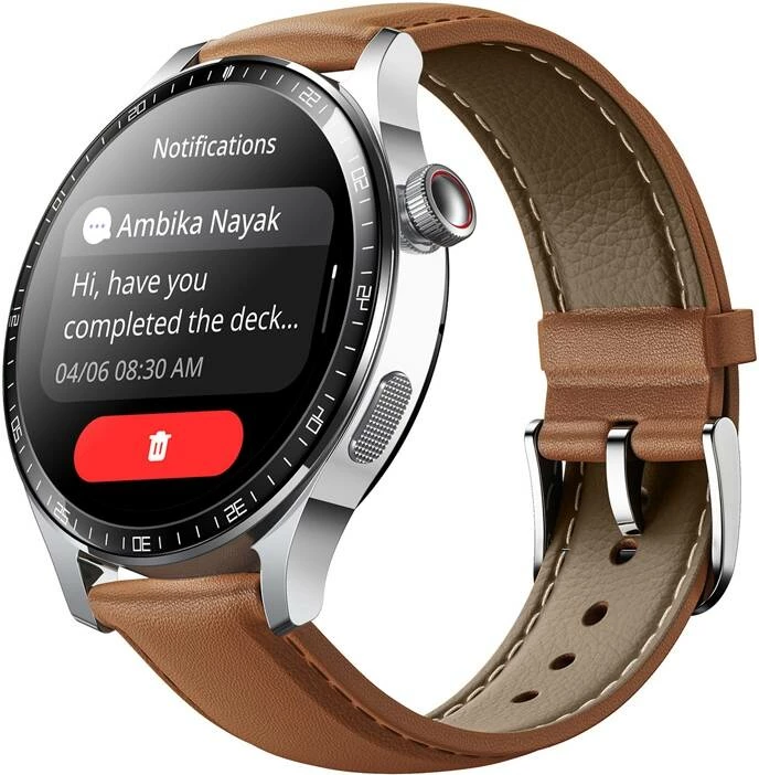 Smartwatch Joyroom JR-FC2 Pro, 1.46", 350 mAh, iOS/Android, argjendtë me rrip lëkure