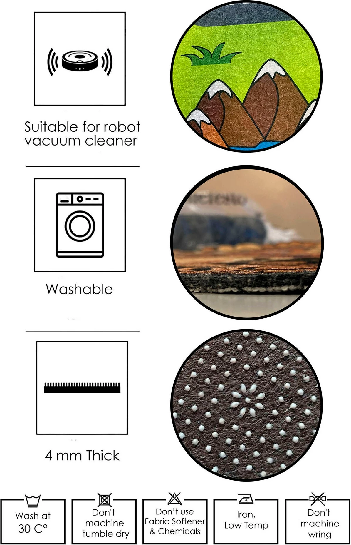 Qilim Conceptum Hypnose, 100x300cm, Hmnt754, bezhë e zi