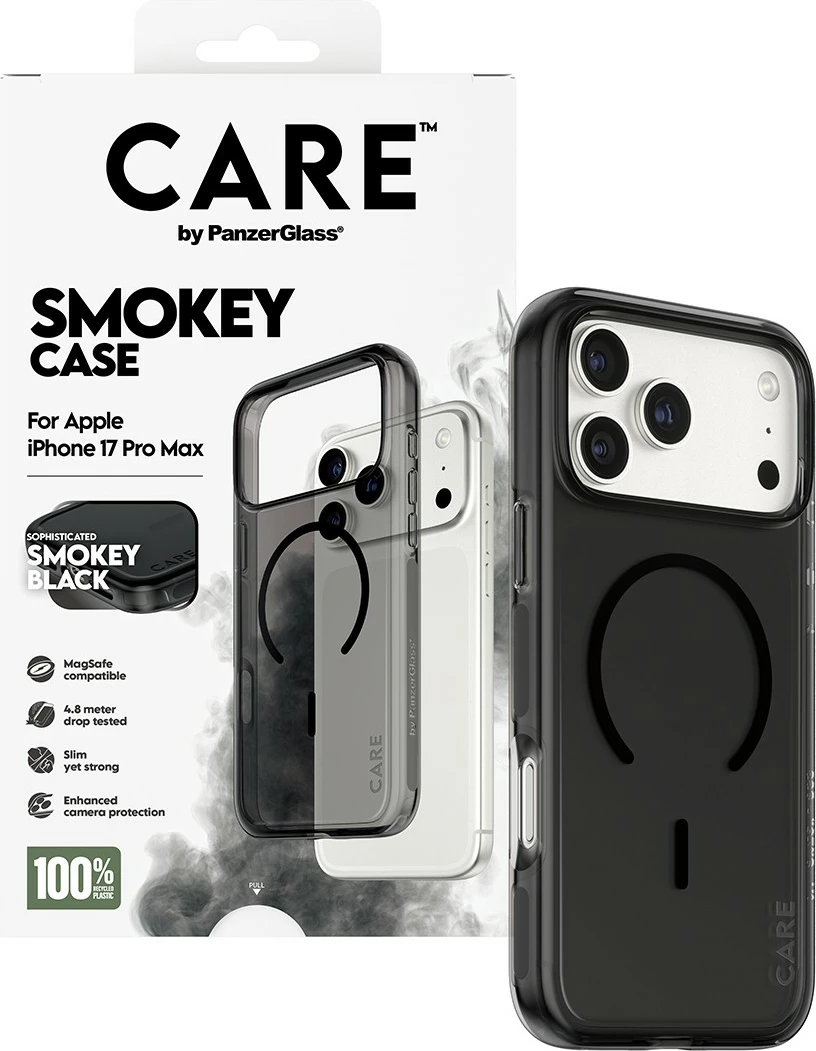 Mbështjellës PanzerGlass CARE BY FLAGSHIP CASE URBAN EXP, për celular, i zi
