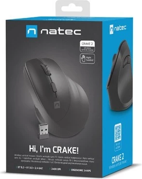 Maus wireless Natec Crake 2, 2400dpi, i zi 