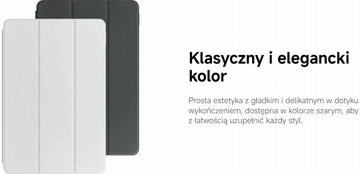 Këllëf flip Xiaomi Redmi Pad 2 (67401) 11\", me stand, auto wake/sleep, gri