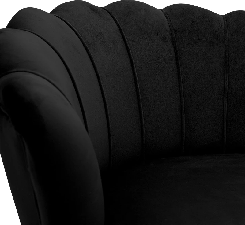 Fotel Daimon kadife zi-ari 79x74x78cm