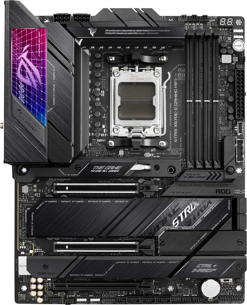 Pllakë amë Asus ROG Strix X670E-E Gaming, AMD X670, AM5 ATX, e zezë