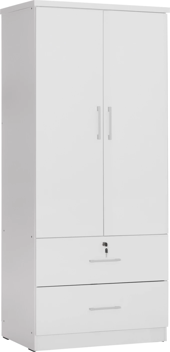 Dollap me sirtarë REINA FH2484.01 melaminë, ngjyrë e bardhë, 80x48x183 cm.