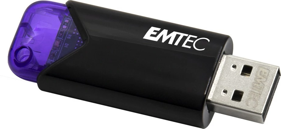 USB stick EMTEC Click Easy B110 128GB, e zezë/vjollcë