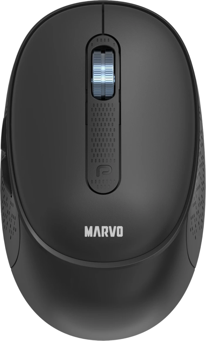 Maus Marvo WM111 wireless, Bluetooth/2.4G + USB, rechargeable, 800-3200 DPI, e zezë