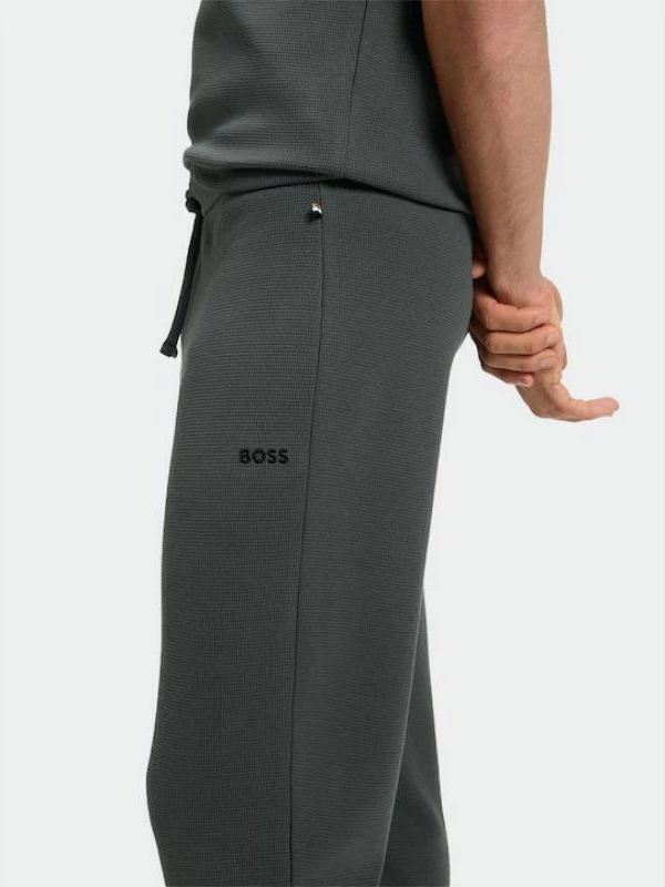 Veshje nate Boss Waffle Open, e gjelbër