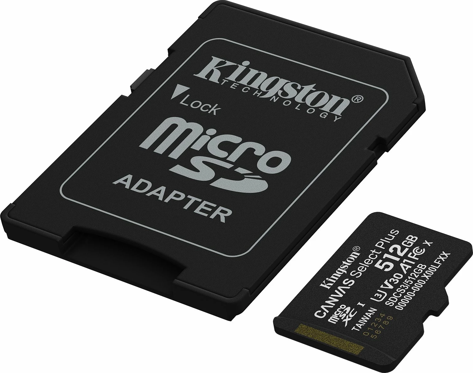 Kartë memorje microSDXC Kingston Canvas Select Plus 512GB Class 10 UHS-I/U3 A1 V30 (SDCS3/512GB) me adapter
