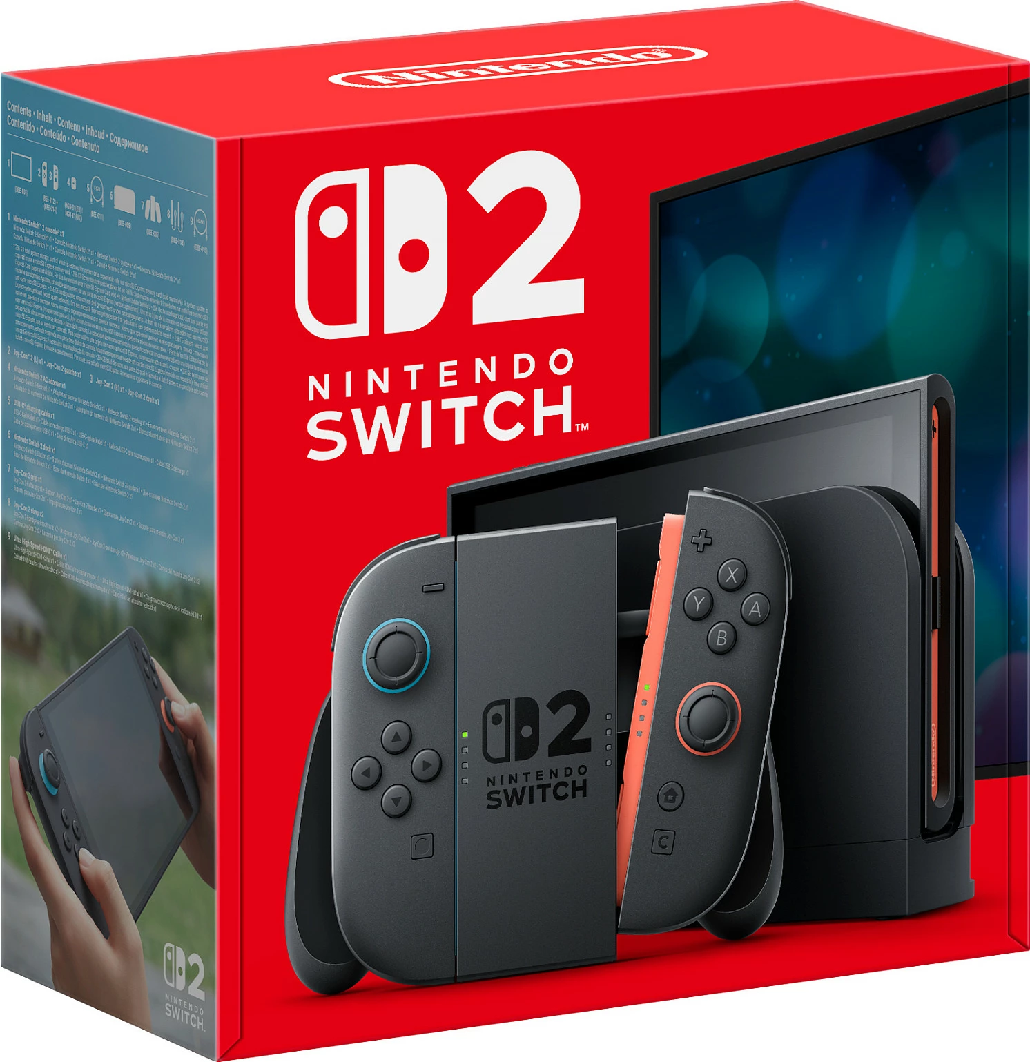 Konzolë Nintendo Switch 2, 6.5 orë bateri, 1920x1080, 2TB, e zezë
