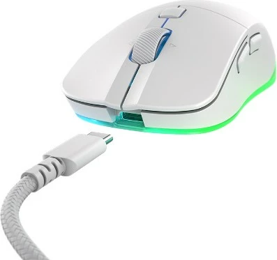 Maus Cherry XTRFY M50 Wireless, 12000 DPI, i bardhë