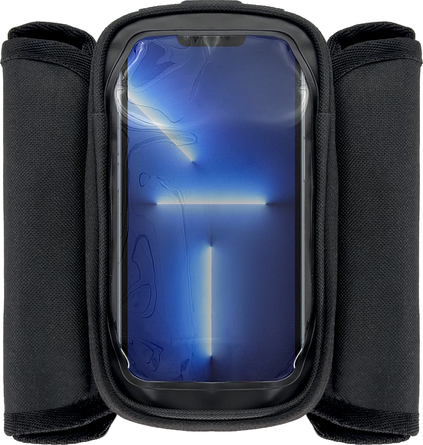 Çantë kornize për biçikletë Wozinsky WBB26BK, 1.5L, e zezë, me mbështjellës telefoni