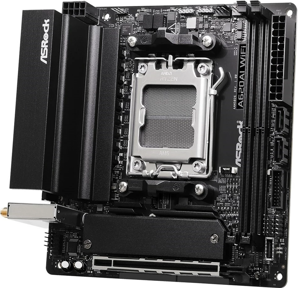 Pllakë amë Asrock A620AI WiFi, Socket AM5, mini-ITX, WiFi 6E