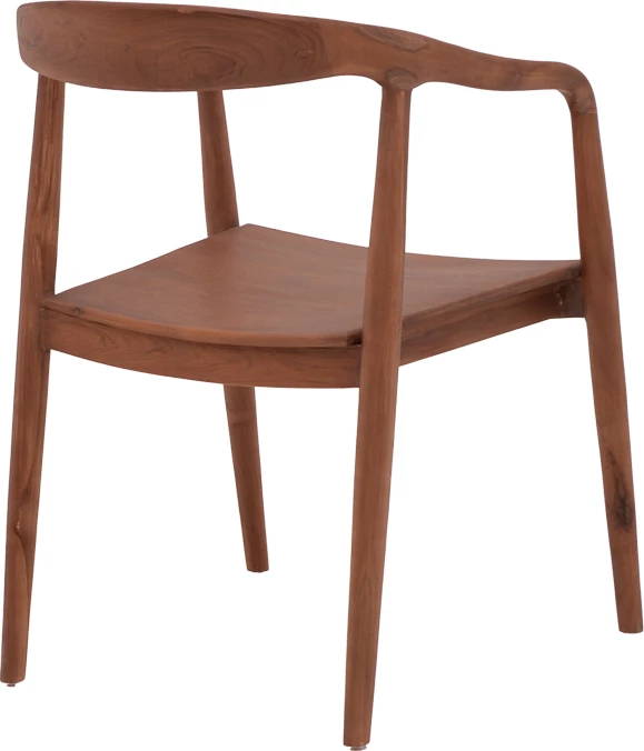 Karrige Zonge, skelet dru tik, ngjyrë arre, 54x57x76cm