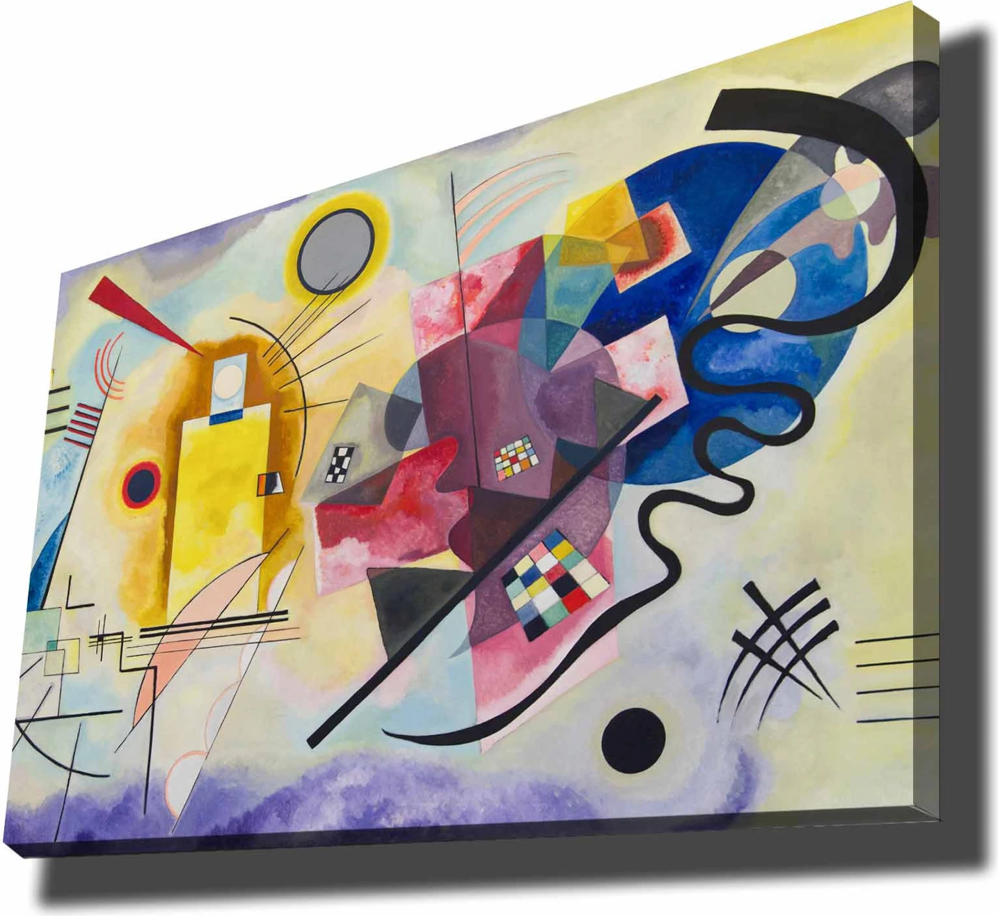 Pikturë dekorative në kanavacë, shumëngjyrëshe, 70x100cm, Wallity, Kandinsky
