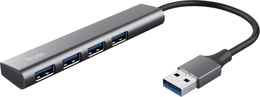Hub USB Trust Halyx, 3.2 Gen 1, 5 Mbit/s, Gri