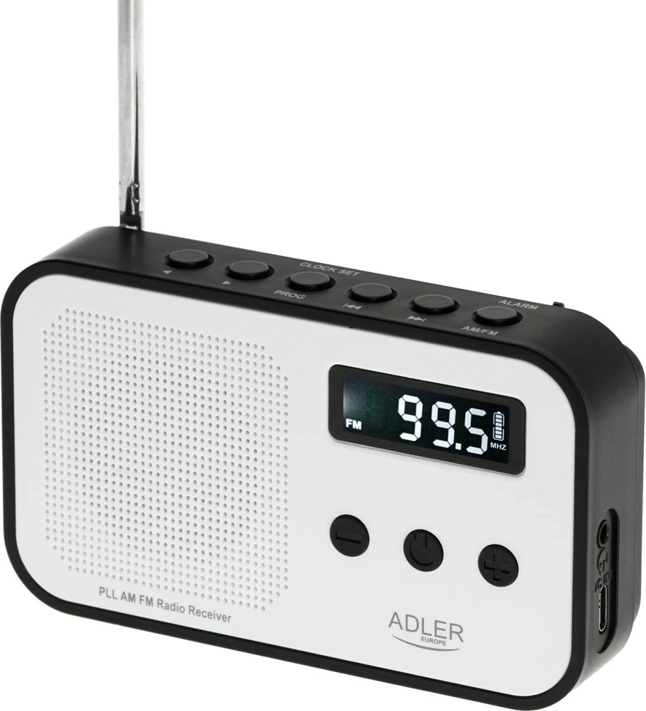 Radio Adler AD 1907, Portativ, Bardhë