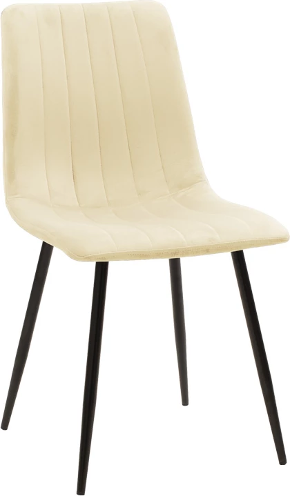 Set tavoline me karrige, Julita-Noor, MDF e bardhë, karrige me material bezhë, 3 copë, Φ60x73cm