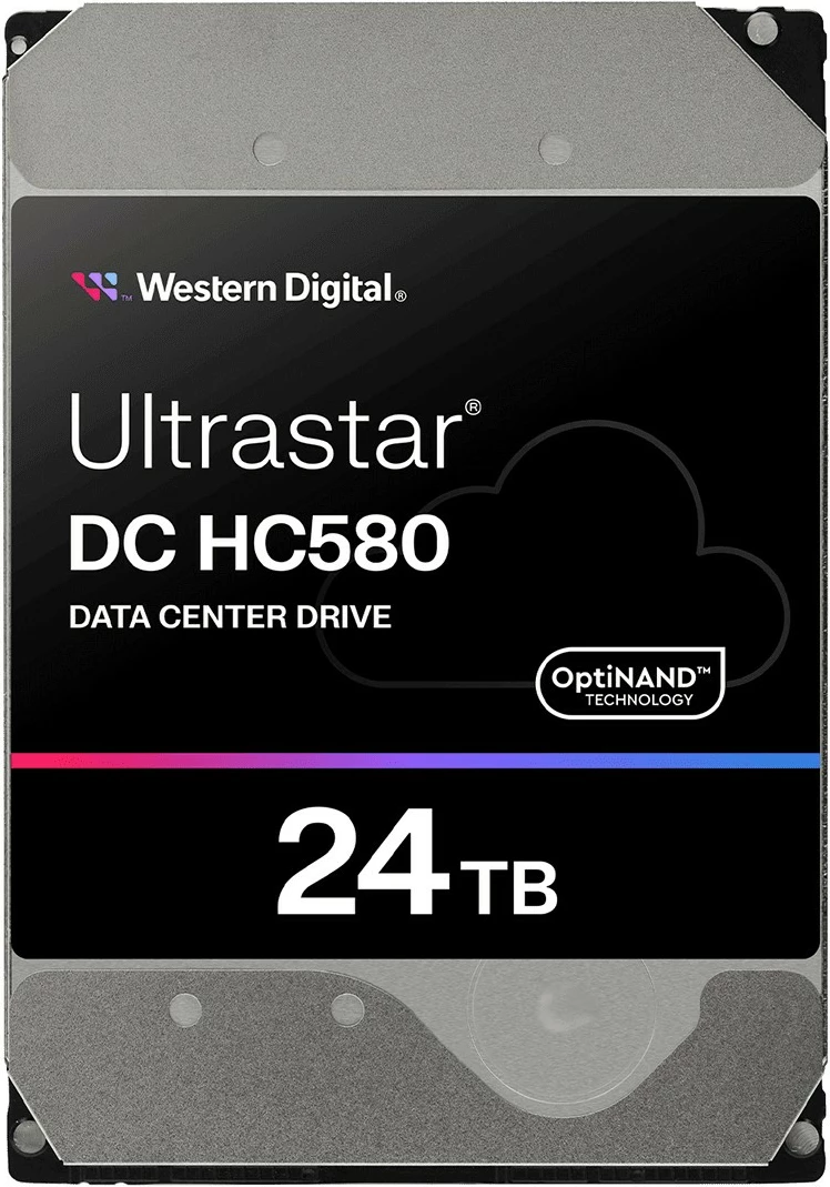 HDD Western Digital Ultrastar DC HC580, 24 TB, 7200 RPM, 512 MB, 3.5", Serial ATA