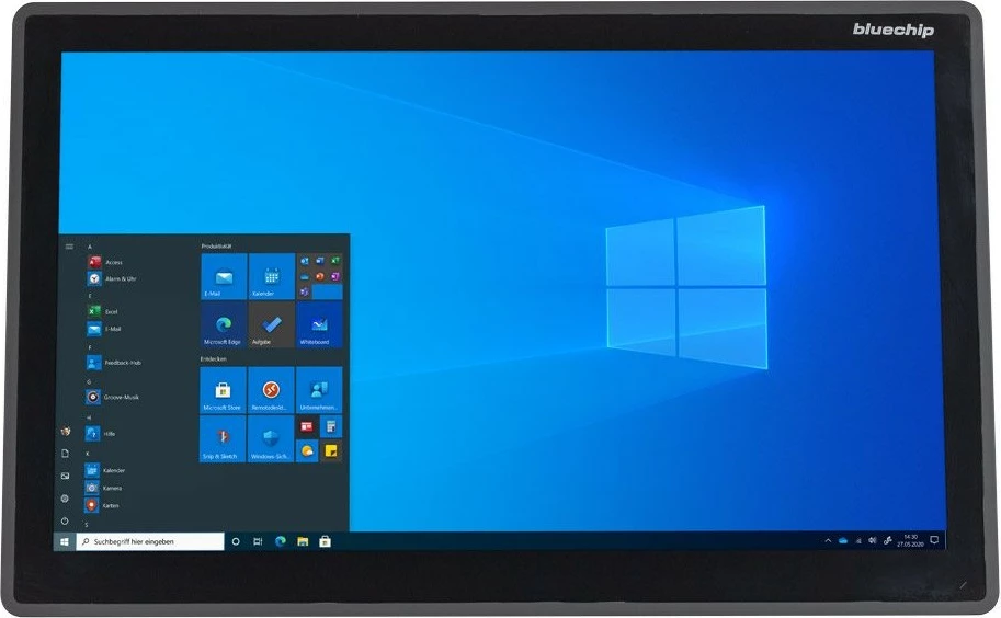 Kompjuter All-in-One bluechip INDUSTRYline P24KT-1000, Intel x6413E, 8GB RAM, 120GB SSD, 24 inç, touch, zi