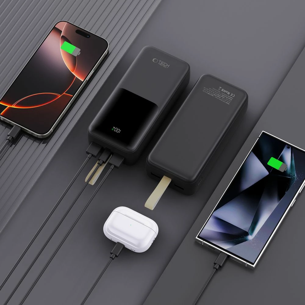 Powerbank Tech-Protect PB03 30000mAh 22.5W, e zezë