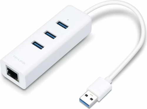 HUB USB 3.0 TP-LINK UE330, 3 porta USB + adapter Gigabit Ethernet RJ45, i bardhë