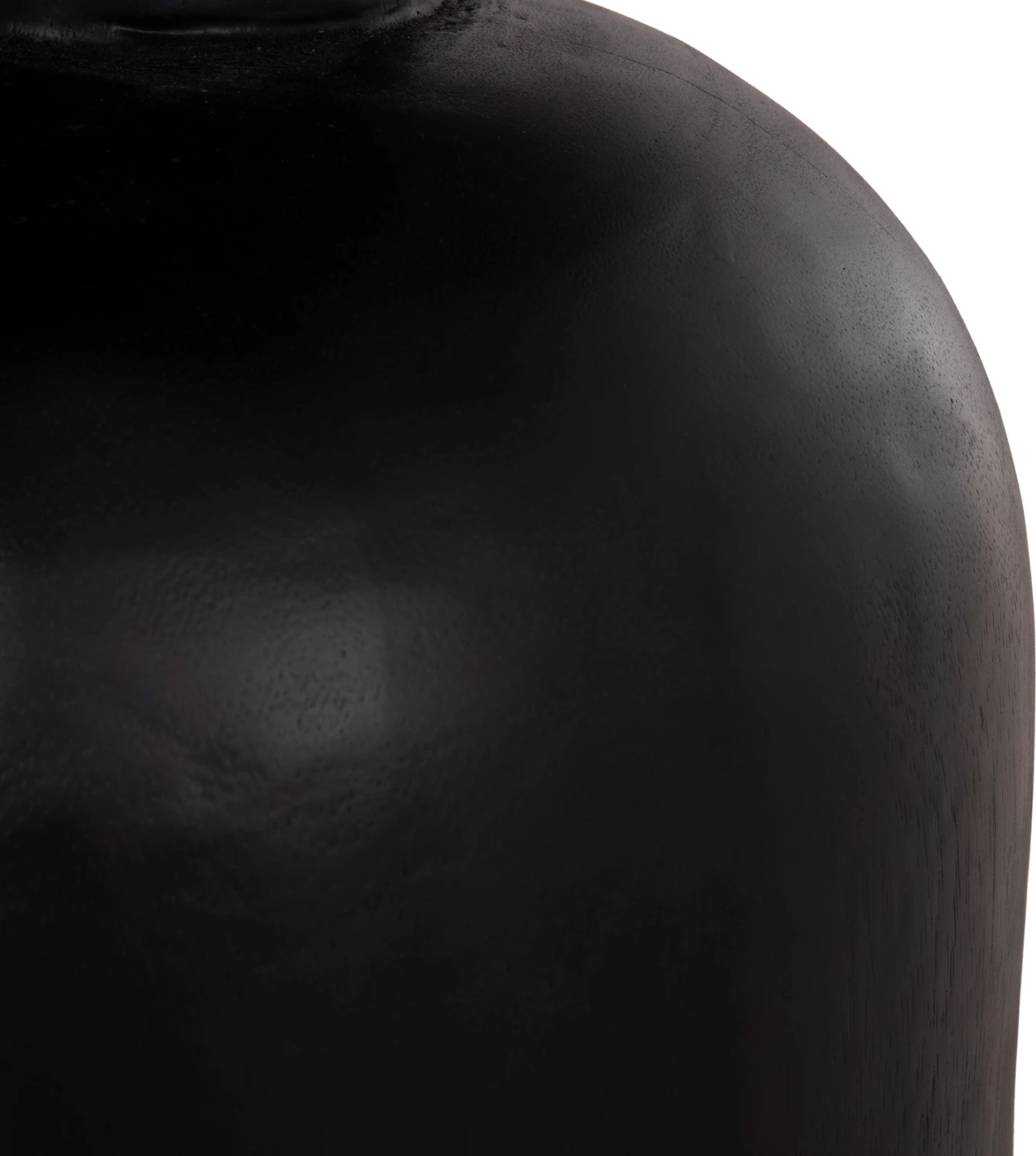 Tavolinë anësore rrethore PUMBE-s, dru suar i fortë, ngjyrë e zezë, FH9892.12, 40x40cm