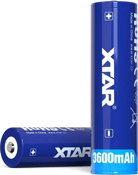 Bateri rikarikueshme XTAR 18650-3600, 3600 mAh, 3.6V, Li-Ion, Blu