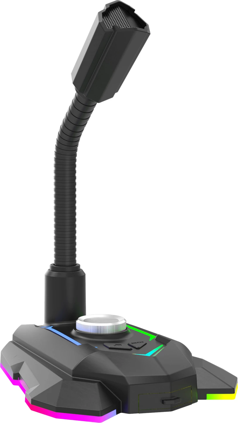 Mikrofon Marvo MIC-05 USB RGB omnidireksional, i zi