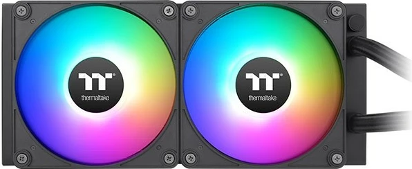 Kasë ftohëse me lëng Thermaltake TH240 V2 Ultra EX ARGB, 240mm, ekran LCD, e zezë