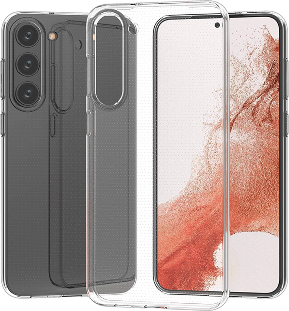 Mbështjellës Hurtel Ultra Clear 0.5mm për Samsung Galaxy S23+, Transparent